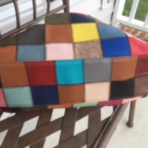 Kooba Leather Patchwork Hobo Bag - Picture 4 of 5